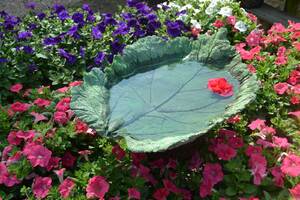 Sun Jun 07  Sand Cast Bird Bath 260607131
